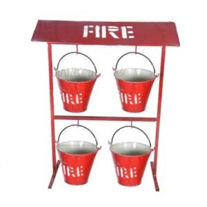 fire bucket with stand