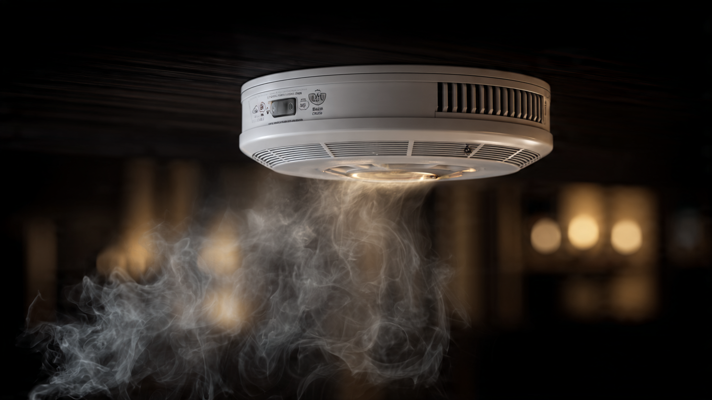 basic battery-operated smoke alarm