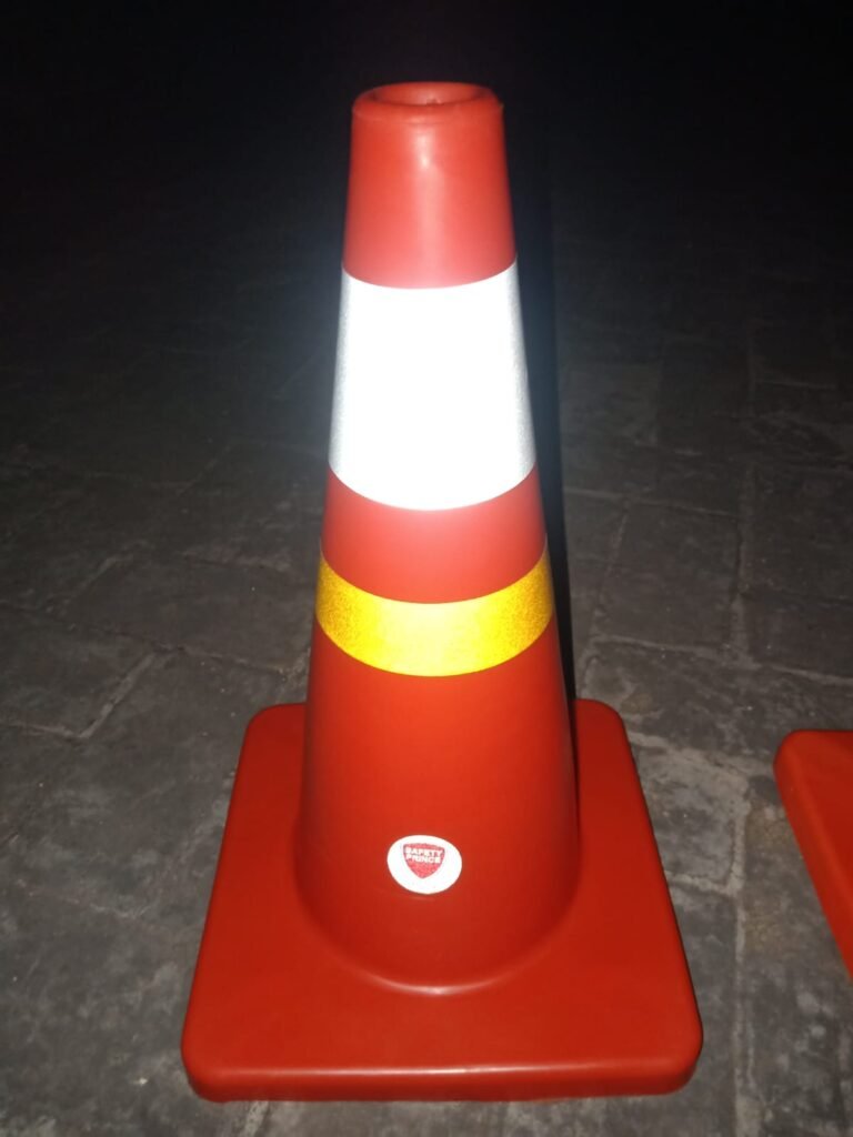 Safety Cone (Local Pakistan Made) – High Visibility Traffic Cone