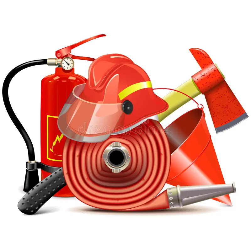 vector fire prevention equipment concept isolated white background 75750341